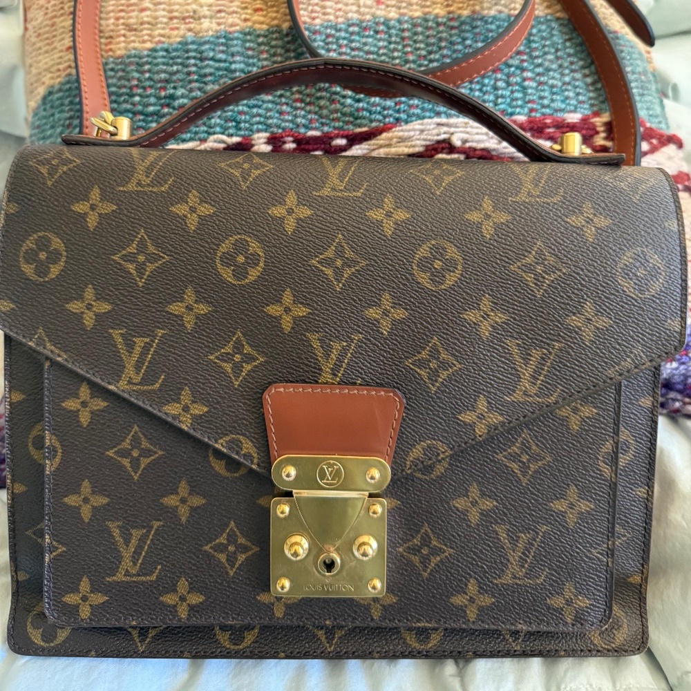 VINTAGE LOUIS VUITTON Monogram Monceau 28 Hand Bag